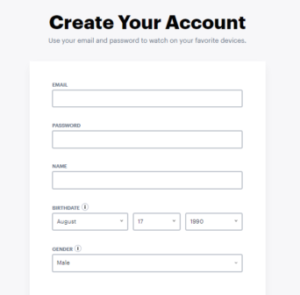 hulu-create-account-page