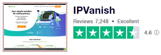 ipvanish-trust-pilot-rating