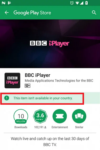bbc-iplayer-not-available-on-google-playstore-in-South Korea-message