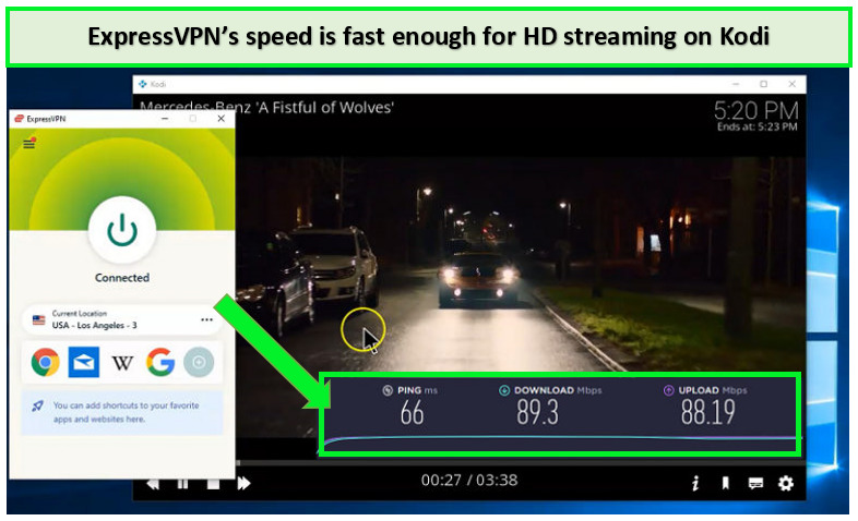 expressvpn-speed-test-while-streaming-on-kodi-in-India