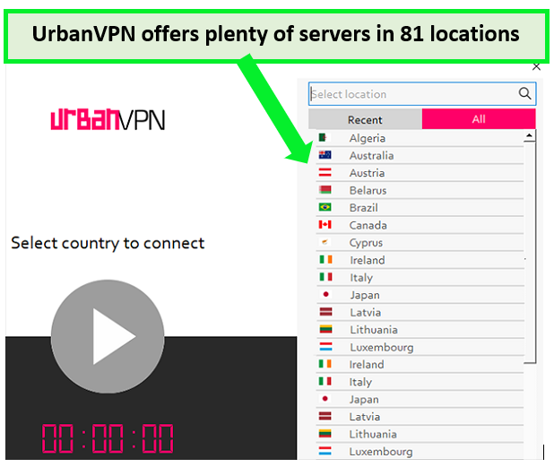  Servidores VPN urbanos in - Espana 