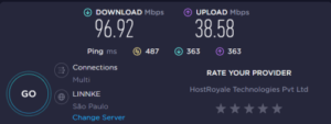 speed-test-with-nordvpn-in-Brazil-in-USA