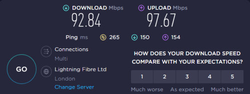 speed-test-with-nordvpn-in-UK-in-France