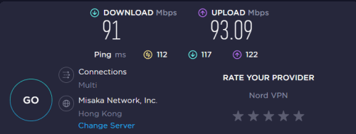 Speed-test-with-Nordvpn-in-hong-kong