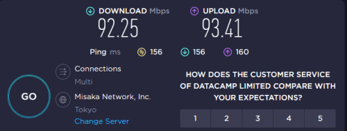 speed-test-with-nordvpn-in-japan-in-France
