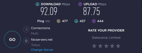 Speed-test-with-Nordvpn-in-israel