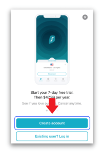 surfshark-ios-free-trial-create-account