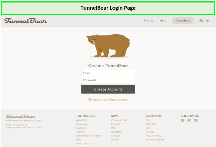 tunnel-bear-login-page 