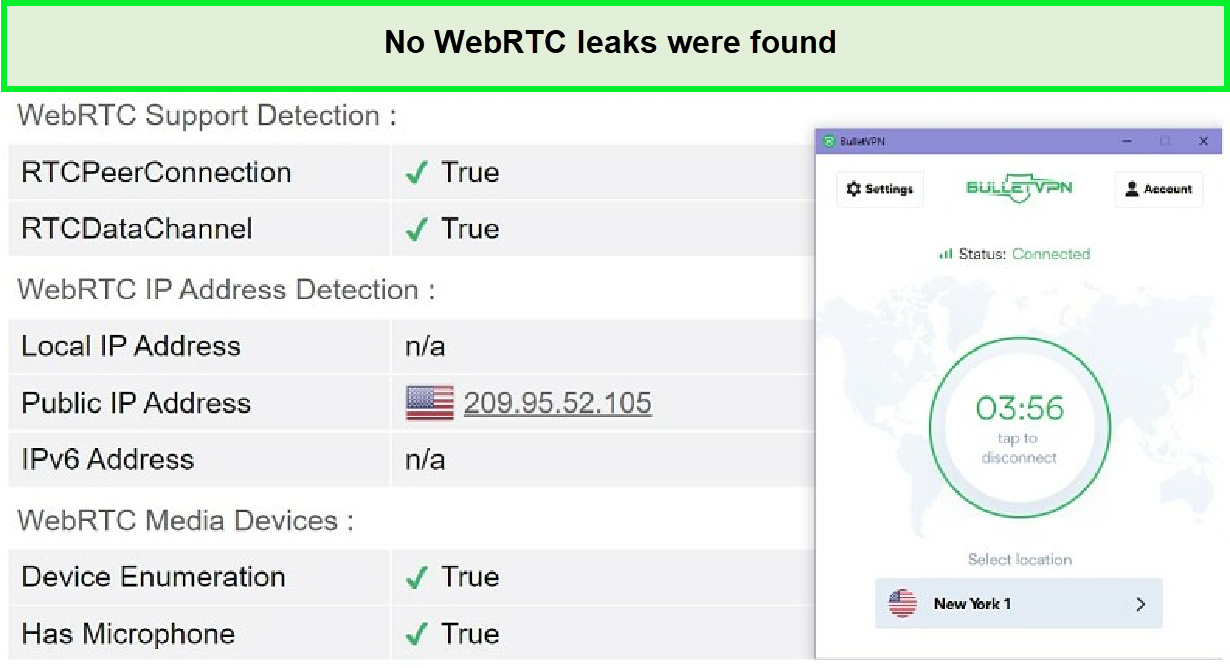  WebRTC-Leaks mit BulletVPN verhindern in - Deutschland 
