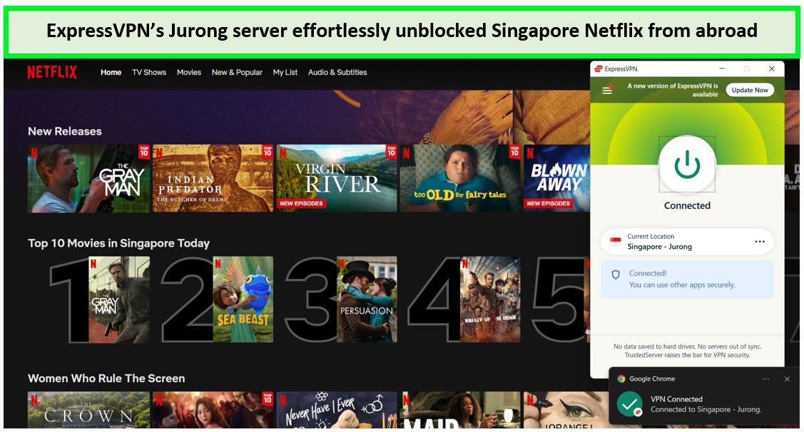 ExpressVPN-unblocking-Singapore-Netflix-For South Korean Users