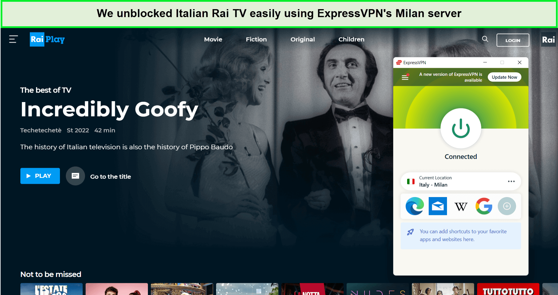  ExpressVPN sblocca Rai TV in Italia in - Italia 