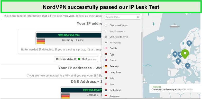 NordVPN-IP-Leak-Test