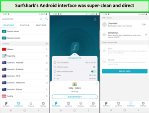 Surfshark-Android-app-interface