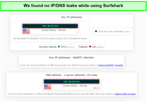 Surfshark-ip-leak-test-in-Spain