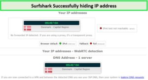 Surfshark-masking-IP-address-successfully-For South Korean Users
