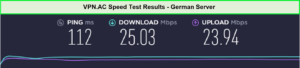 VPN.ac-speed-test-result-on-german-server-in-UAE