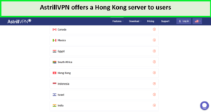astrillvpn-hong-kong-server-For Indian Users