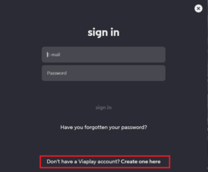 click-create-account-on-viaplay
