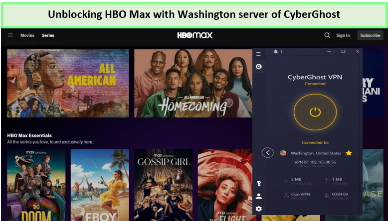  Cyberghost ist ein benutzerfreundliches VPN für HBO Max. in - Deutschland 