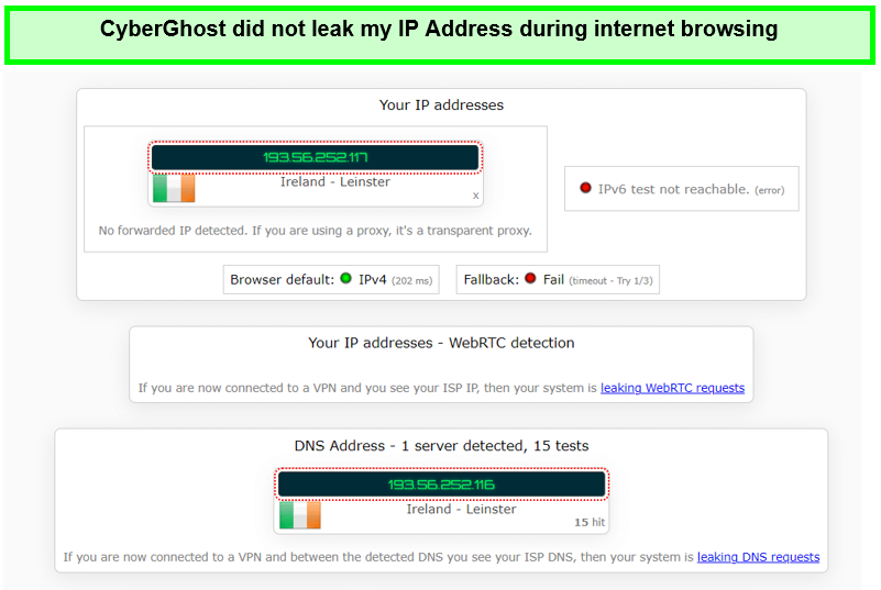 cyberghost-leak-test-ireland-server-For UK Users