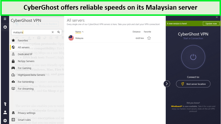 cyberghost-malaysia-servers
