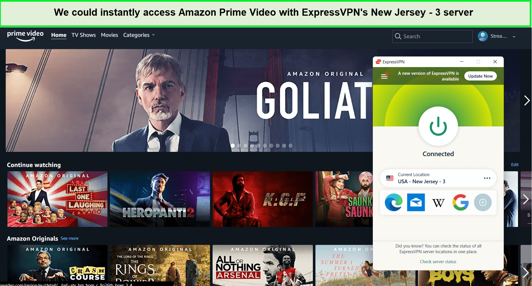  ExpressVPN desbloquea Amazon Prime Video in - Espana 