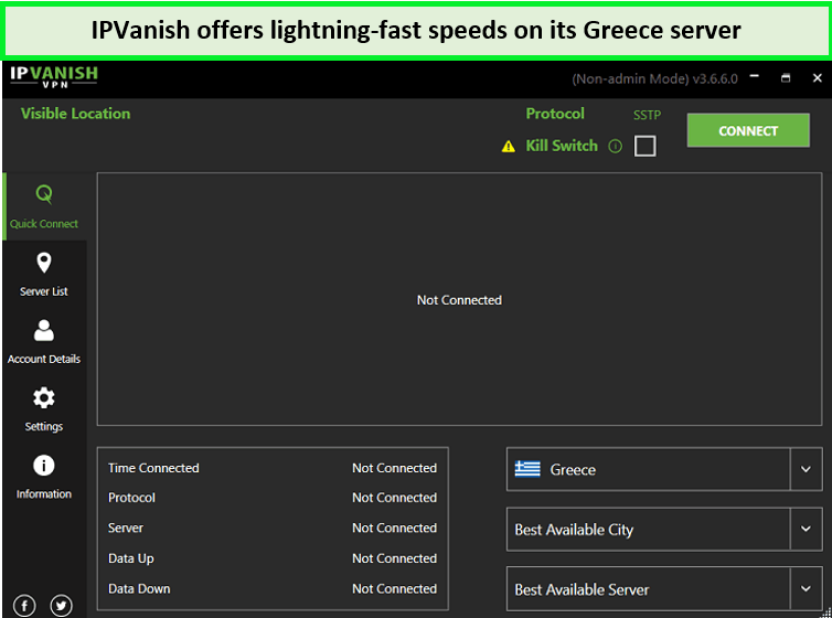 ipvanish-greece-server-For Spain Users