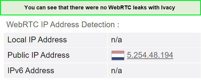  ivacy-test di perdita di Webrtc- in - Italia 