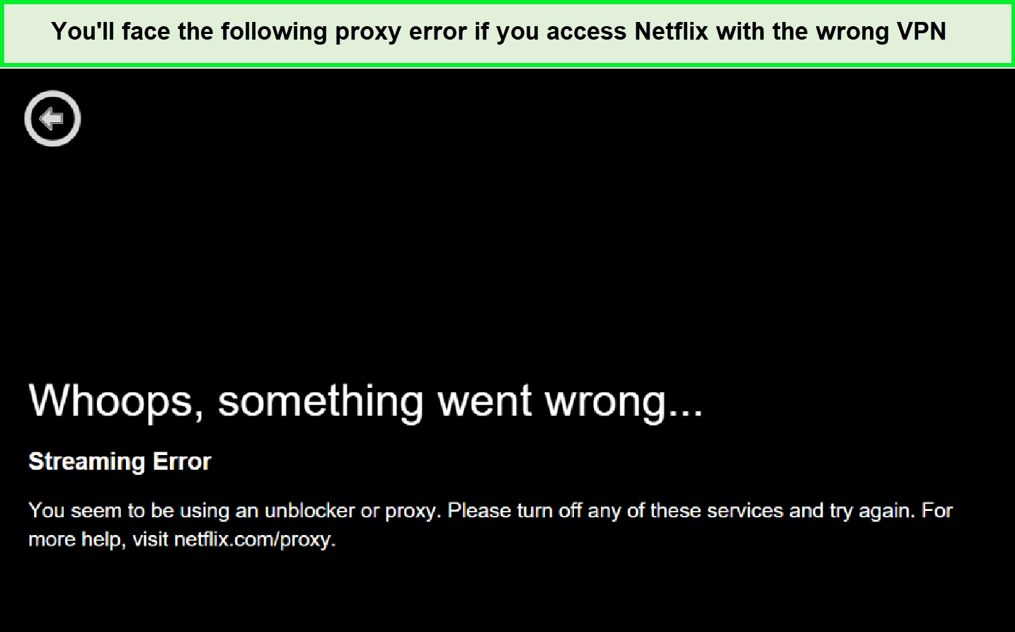  Netflix-Proxy-Fehler in - Deutschland 