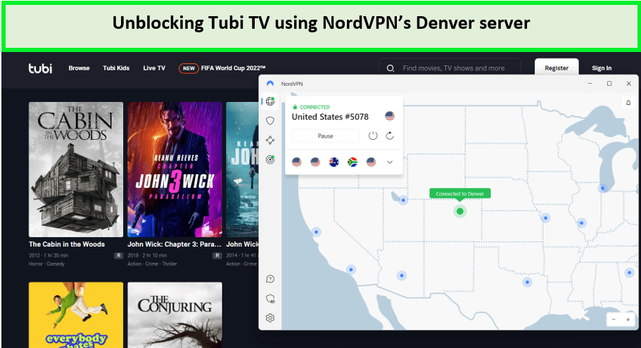  NordVPN - Desbloquear Tubi TV - in - Espana 
