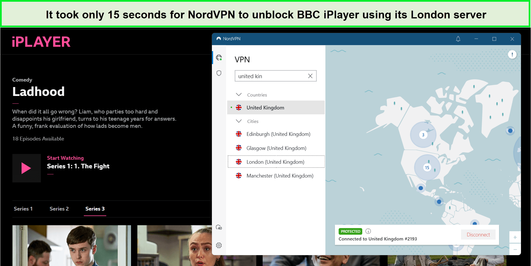  NordVPN desbloquea BBC iPlayer in - Espana 