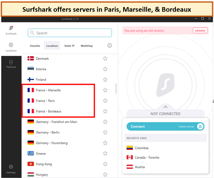 surfshark-france-servers