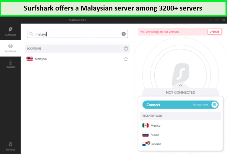 surfshark-malaysian-server-in-India