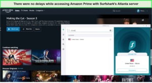 Surfshark-non blocco-Amazon-Prime