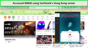 unblocked-billibili-with surfshark-in-Singapore