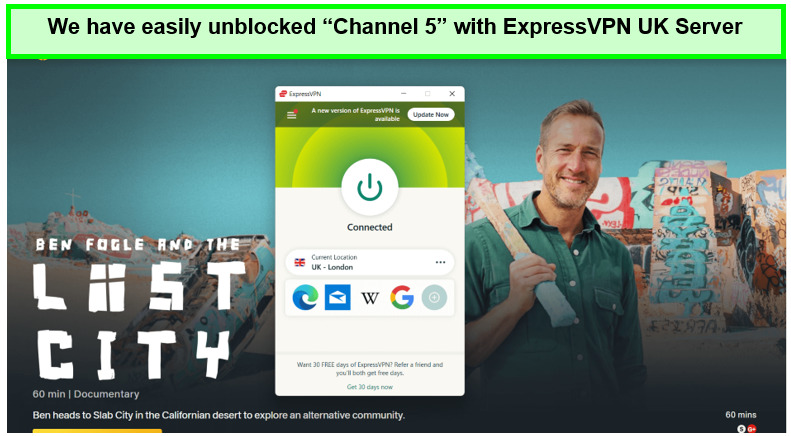 BV-for-channel5-ExpressVPN-For Italy Users