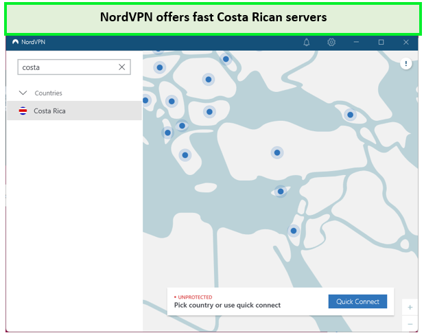 NordVPN Costa Rican servers