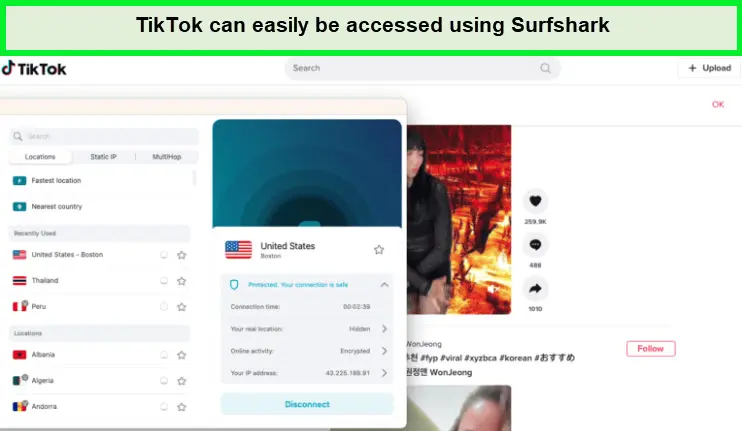  Die beste VPN für TikTok - Surfshark 