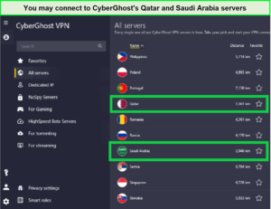 cyberghost-server-in-middle-east