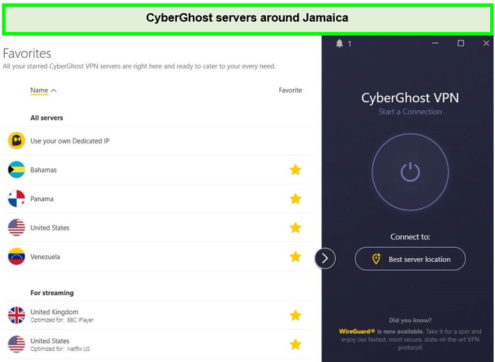 cyberghost-servers-around-jamaica-For Spain Users