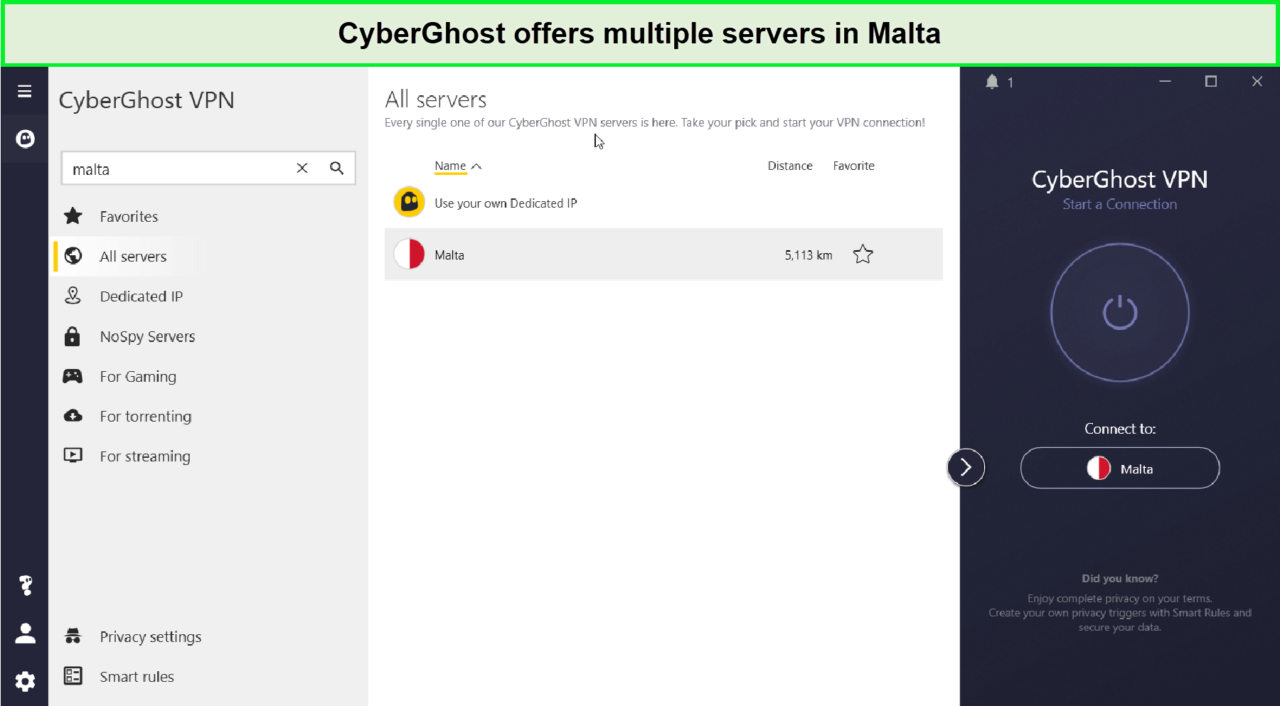 cyberghost-vpn-malta-servers