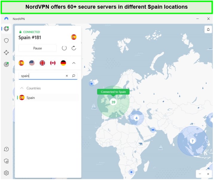 nordvpn-servers-in spain-in-France