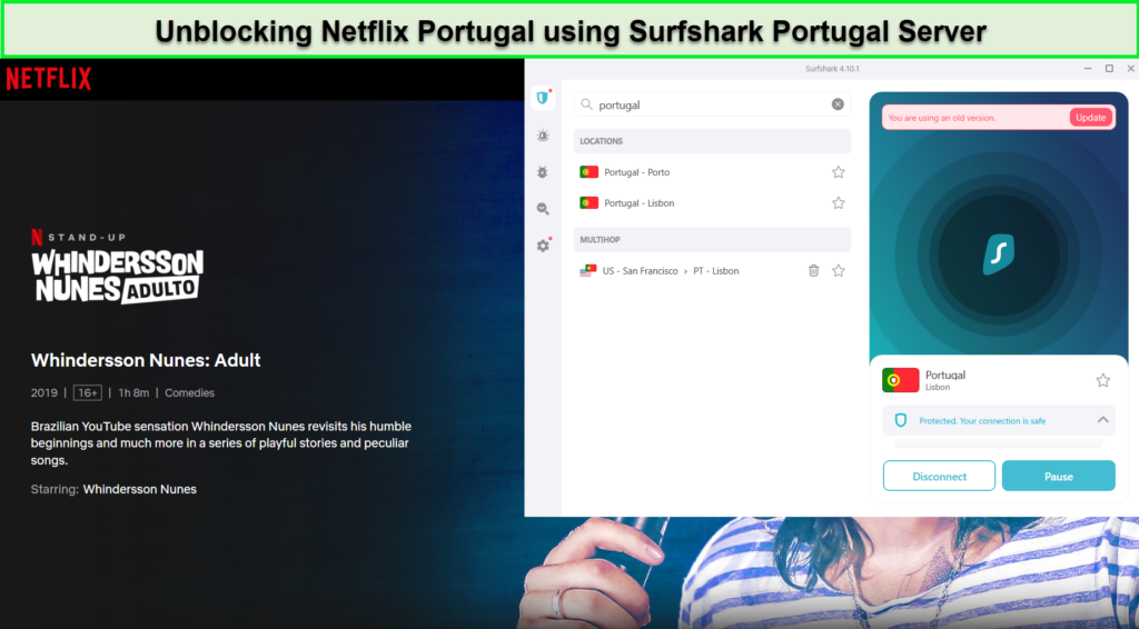 Netflix-Portugal-with-surfshark-in-Hong Kong