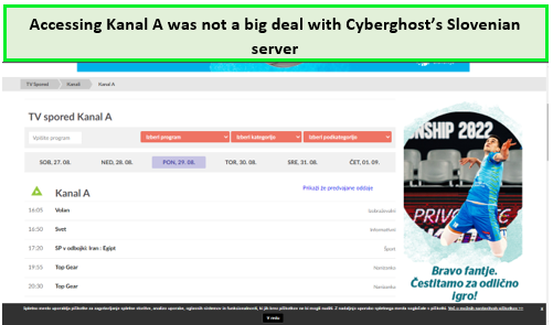 Cyberghost-unblocking-Kanal-A-in-USA