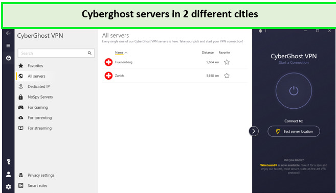 Cyberghost-servers