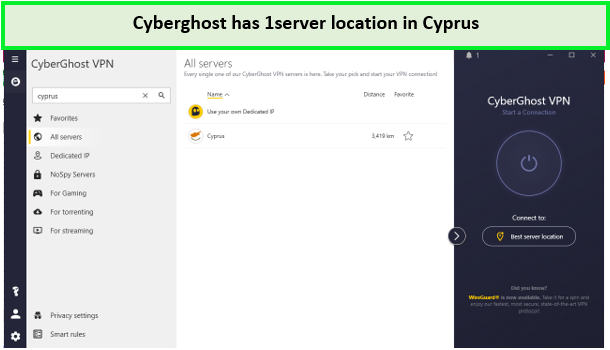 Cyberghost-servers