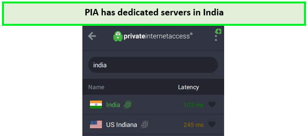 PIA servers