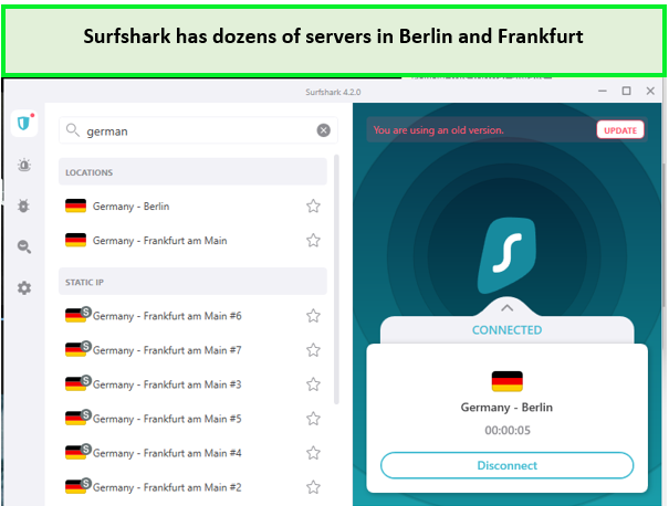 Surfshark-german-server