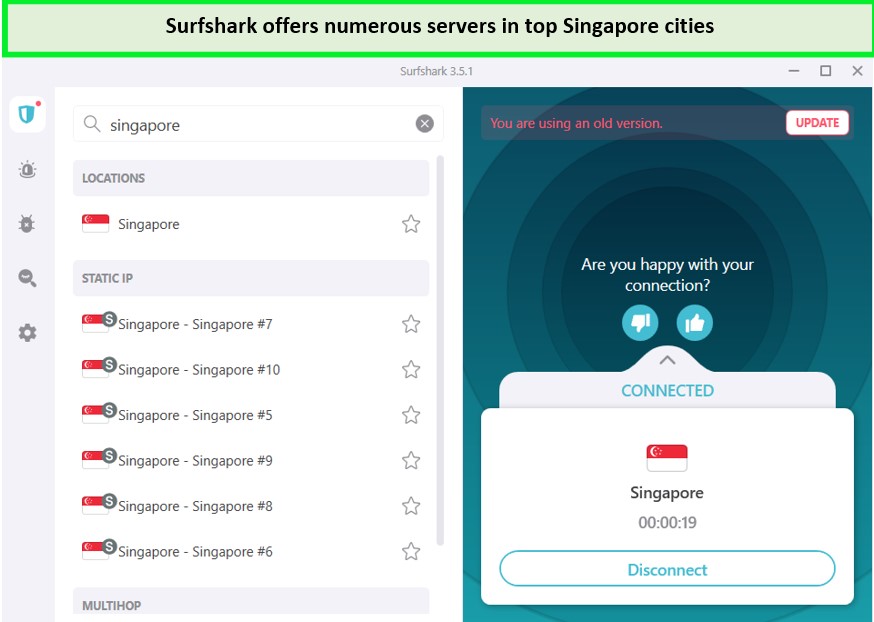 Surfshark-Singapore-servers
