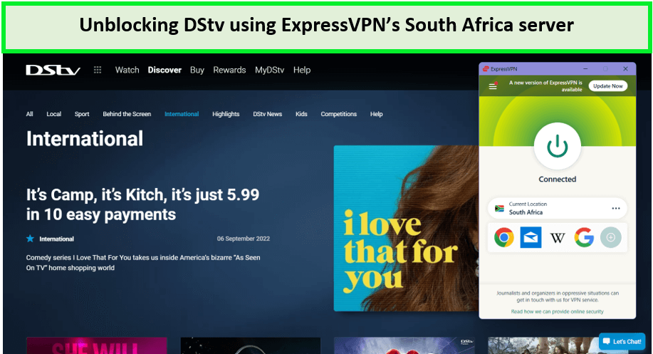  ExpressVPN unblockierte DStv in - Deutschland 